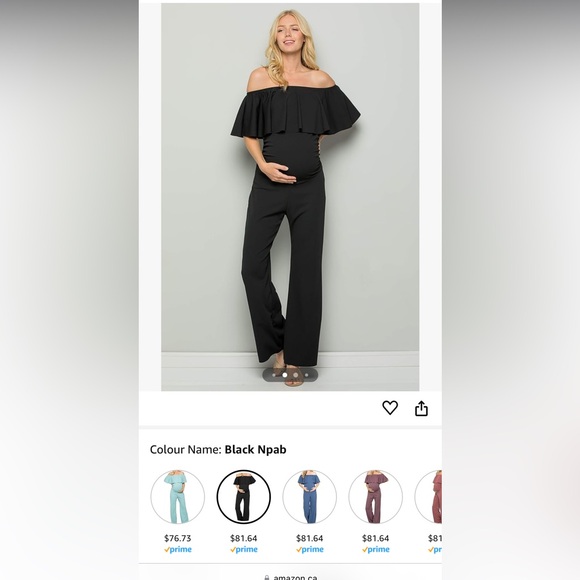 New With Tags Maternity Jumpsuit - Picture 2 of 2